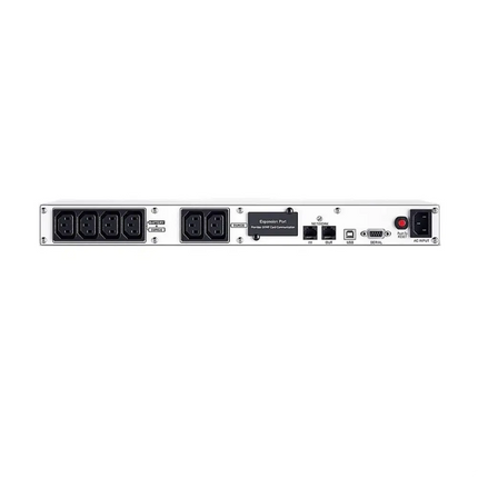 CyberPower 600VA 1U rack-mountable office UPS showcasing its slim metal enclosure design engineered for shallow server rack infrastructure.