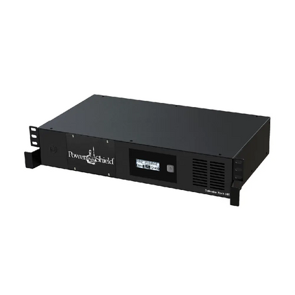 PowerShield Defender 800VA ultra-shallow 230mm depth rackmount UPS designed with a fanless silent cooling enclosure for wall comms cabinets.