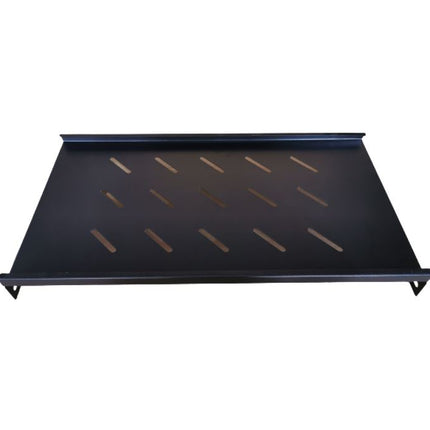 LDR Fixed 1U 275mm Deep Shelf Recommended for 19" 450/550mm Deep Cabinet - Black Metal Construction