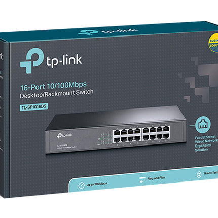 TP-Link TL-SF1016DS 16-Port 10/100Mbps Desktop/Rackmount Switch