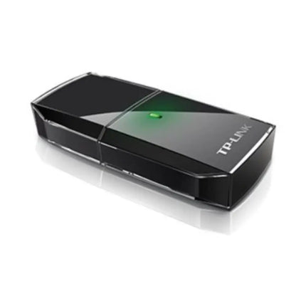 TP-Link Archer T2U AC600 mini wireless USB adapter unplugged to show the USB connector.