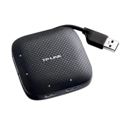 TP-Link UH400 4-port USB 3.0 portable data hub with built-in foldable connector cable
