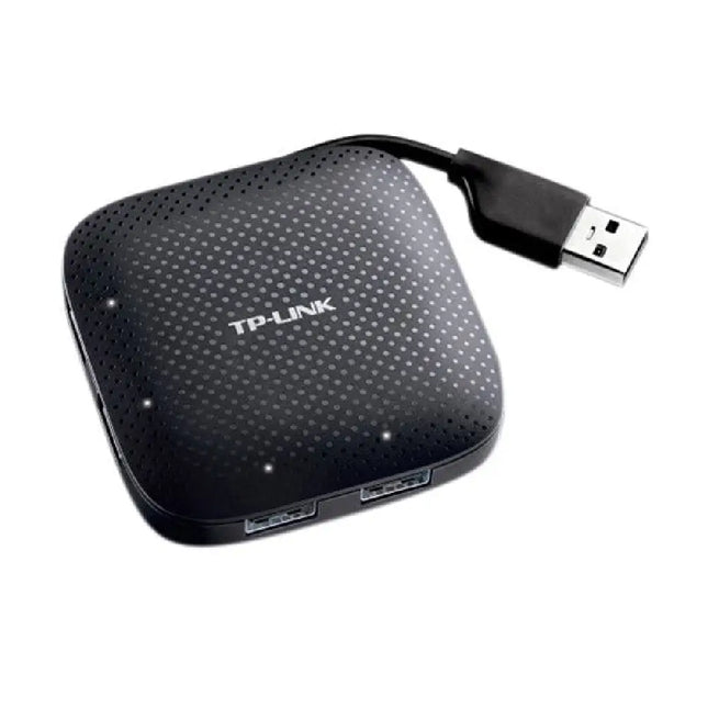TP-Link UH400 4-port USB 3.0 portable data hub with built-in foldable connector cable