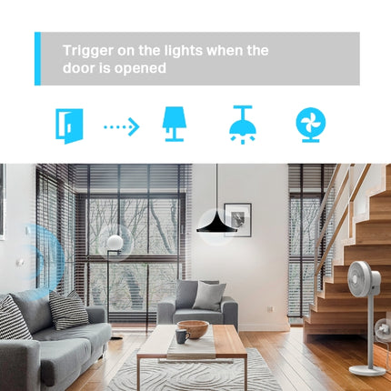 TP-Link Tapo Smart Motion Sensor, Wide Range Detection, Motion-Activated Light, Energy Saving, Instant Alerts & App Notification