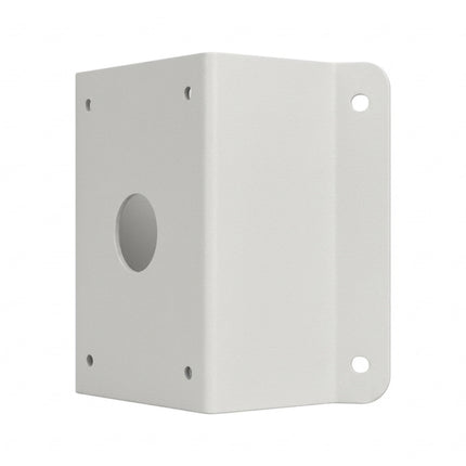 Uniarch AC-TR-UC08-A-IN White heavy-duty steel corner mount bracket for PTZ security camera installation in Australia.