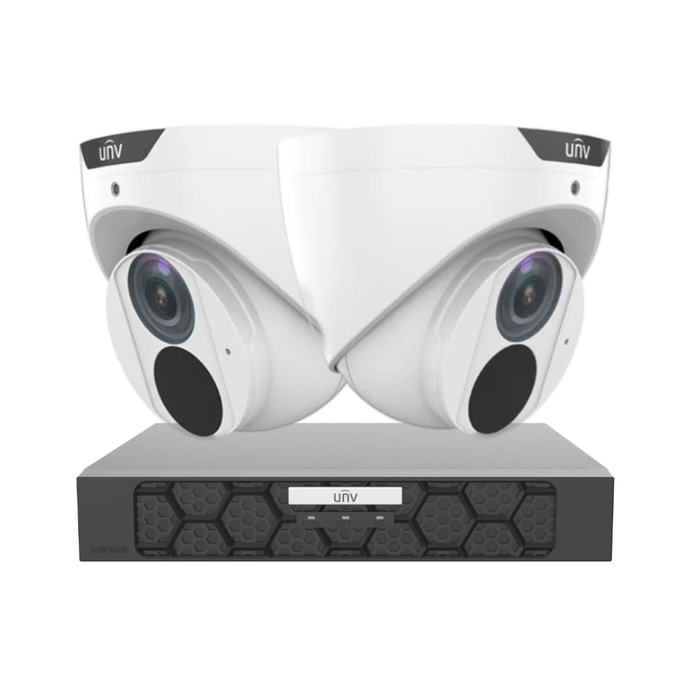 Uniview 4K CCTV Kit | 2 × 8MP IR + 4CH NVR | AU – CCTV Guru