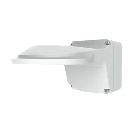 Uniview TR-JB07/WM03-G-IN outdoor wall mount installed with wiring hidden.