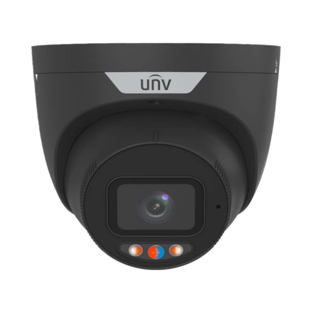 Uniview UNVIPC3638SS-ADF28KMC-I1-BK 8MP turret camera with AI detection, Smart IR 30m, PoE, IP67 weatherproof security