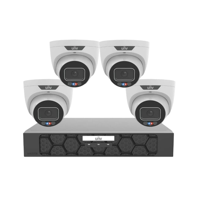 Uniview UNV 6MP TriGuard CCTV Kit | 4 x All-in-One Cameras with 8 Channel NVR