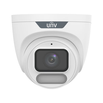 Uniview IPC3626LE-ADF28K-WP 6MP ColorHunter turret camera with warm-light LEDs.