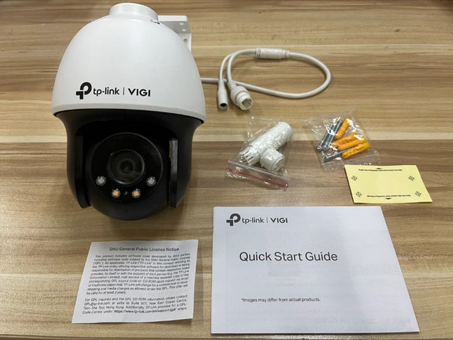 TP-Link VIGI 4MP C540(4mm) Outdoor Full-Colour Pan Tilt Network Camera, 4mm Lens, Smart Detection, 2YW (LD)