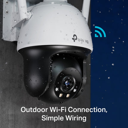 TP-Link VIGI 4MP C540-W(4mm) Outdoor Full-Colour Wi-Fi Pan Tilt Network Camera, 4mm Lens, Smart Detection,2YW (LD)