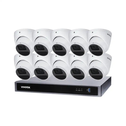 Shop VIVOTEK 5MP CCTV Kit with 10× IT9380-HV-V2 + ND9426P 16 Channel AI NVR