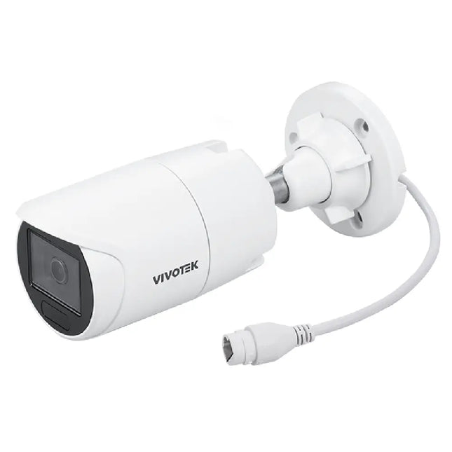 Vivotek IB9383-HV 5MP outdoor AI bullet camera featuring Sony STARVIS 2 sensor and IP66/IK10 housing.