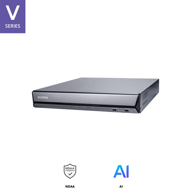 VIVOTEK 32 Channel NVR Without HDD ND9542P, H.265 Embedded PoE, RAID, 4K