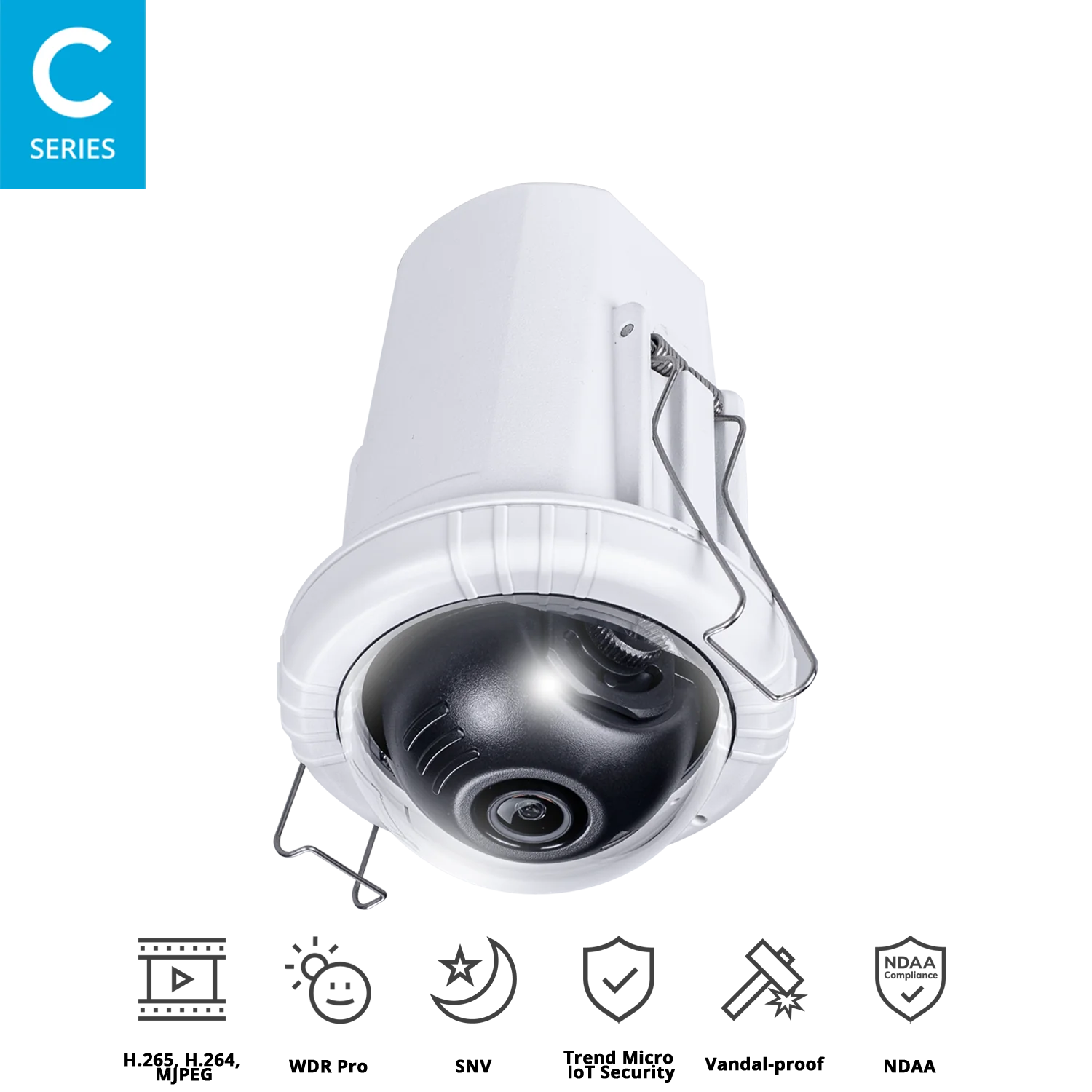 Vivotek 5MP Fixed Recessed Camera FD9182-H FD9182-H CCTV Guru