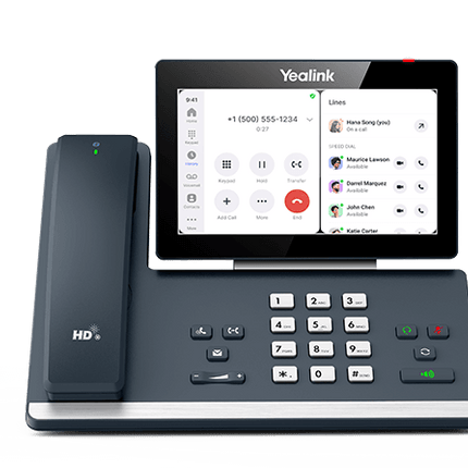 Yealink MP58 Zoom Android 9.0 Phone, 7' Colour Touch Screen, HD Audio, Dual Gig Ports, Built in Bluetooth and WiFi, Magnet Handset