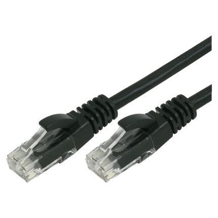 0.25M Cat6 Ether Patch Cable, Black - CCTV Guru
