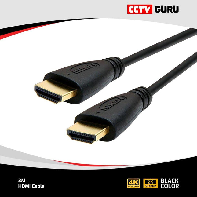 4Kx2K 30Hz HDMI Cable - 3M - CCTV Guru
