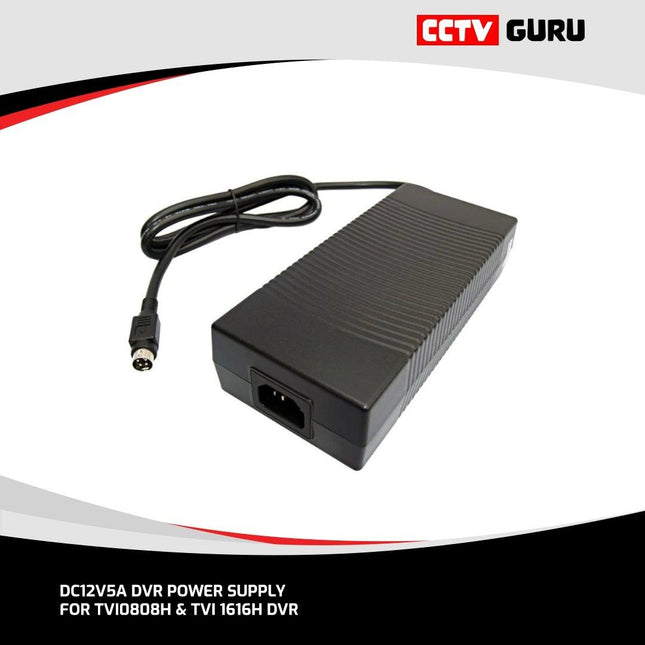 DC12V5A DVR Power Supply For TVI0808H & TVI 1616H DVR - CCTV Guru