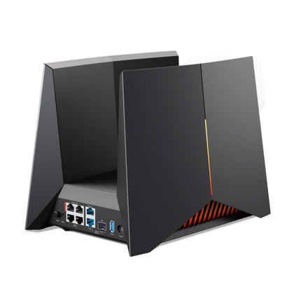 The premium Archer GE800 Wi-Fi 7 gaming router with active RGB lighting running on a modern gaming setup.