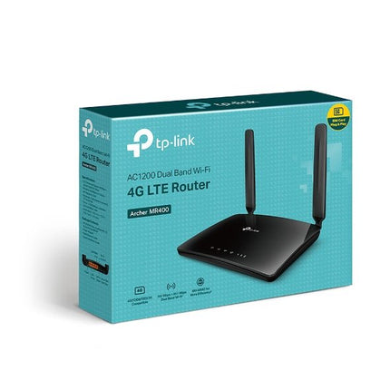 TP - Link Archer MR400 AC1200 APAC Version 150Mbps Wireless Dual Band Router 4G LTE Router 300Mbps/867Mbps 3x100Mbps LAN, B5/B28 T1 Carrier Compatible - CCTV Guru