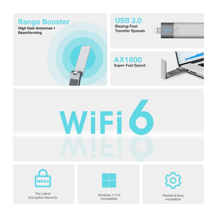 Archer TX20UH TP-Link AX1800 high-gain wireless USB 3.0 network adapter.