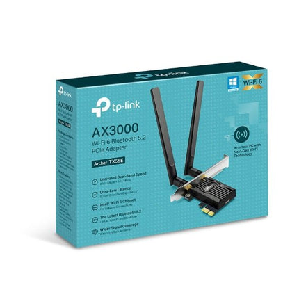 TP - Link AX3000 Wi - Fi 6 Bluetooth 5.2 PCIe Adapter - Archer TX55E - CCTV Guru