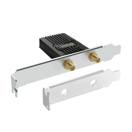 Dual multi-directional high-gain antennas mounted on a black magnetized desktop base with extension cable.