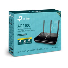 TP - Link Archer VR2100v AC2100 Wireless MU - MIMO VDSL/ADSL Telephony Modem Router VDSL2 With VoIP, Profile 35b Up To 1733Mbps, MU - M - CCTV Guru