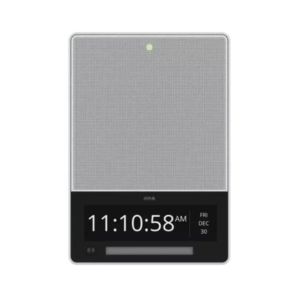 AXIS C1710 Network Audio Ceiling Speaker cleanly flush-mounted into a commercial ceiling panel.