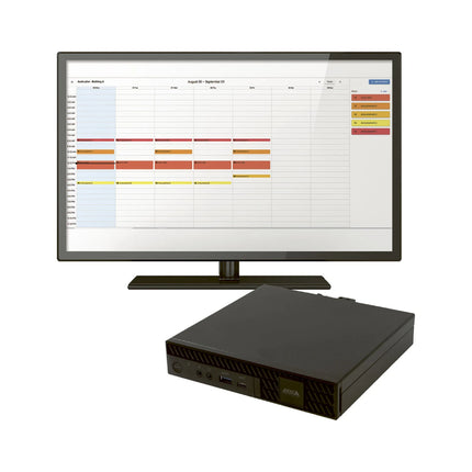 AXIS C7050 Mk III compact black network audio appliance and management gateway.
