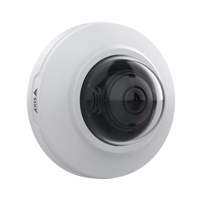 Detailed view of the AXIS M3086-V internal components highlighting the Deep Learning Processing Unit and Lightfinder technology for low-light performance.