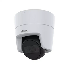 AXIS M3125-LVE (02917-001) black outdoor turret camera with flat-faced design and integrated IR.