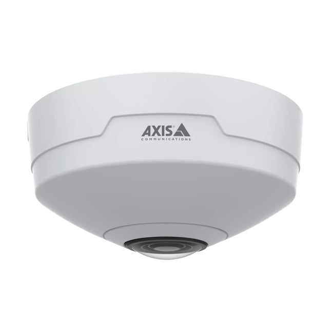 Side profile view showing the ultra-compact, low-profile design of the AXIS M4328-P panoramic camera