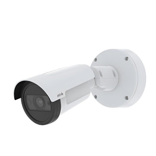AXIS P1465-LE (02331-001) 2MP outdoor bullet camera with integrated bracket and weather shield.