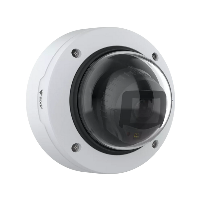 AXIS P3267-LV 5MP fixed dome security camera featuring a compact vandal-resistant IK10 design and built-in IR.