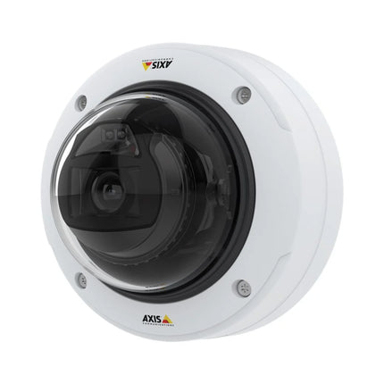 Rear mounting chassis and sealed cable entry ports on the IK10-rated outdoor AXIS P3268-LVE network dome camera.
