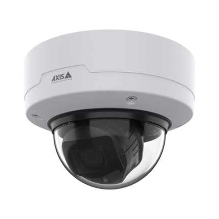 Deep learning based object classification showing human and vehicle detection on AXIS P3277-LV.