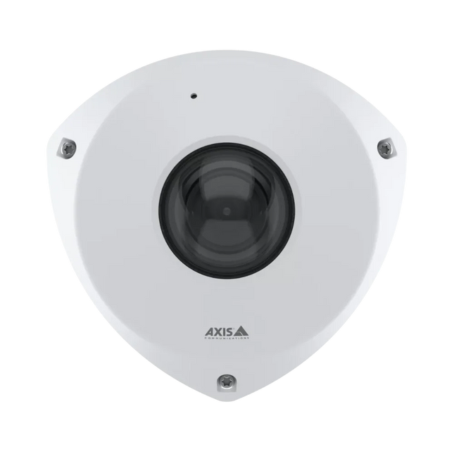 AXIS P9117-PV (02864-001) 6MP indoor corner-mount camera in a white, vandal-resistant IK10 housing designed for elevator and stairwell security.