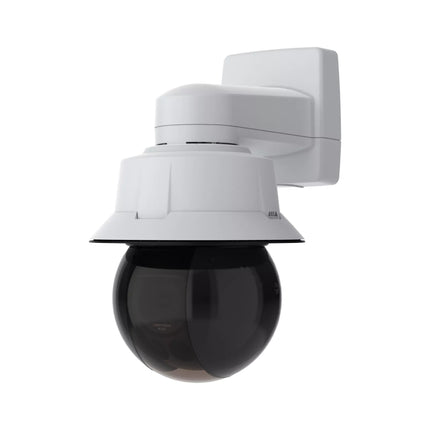 Close-up shot of the front panel on the AXIS Q6358-LE showcasing the built-in long-range OptimizedIR night vision illuminators.