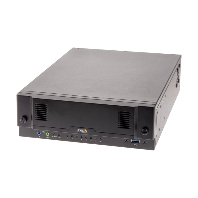 Axis S2208 8-channel NVR standalone appliance with preloaded Axis Camera Station software and 4TB hard drive.
