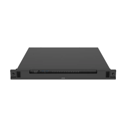 AXIS S2216 Mk II 16-channel all-in-one PoE recorder, front angled view