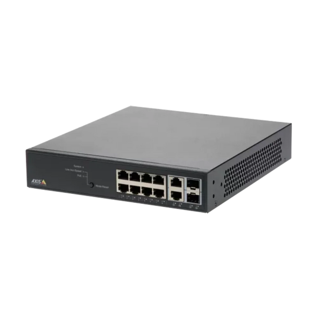 AXIS T8508 8-port PoE+ managed Gigabit network switch front view