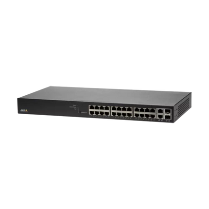 AXIS T8524 PoE+ switch 1U rack mounted with 19 inch ear kit