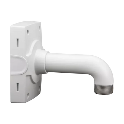 AXIS T91D61 (5504-821) white powder-coated aluminum wall mount with 1.5-inch NPS threaded interface.