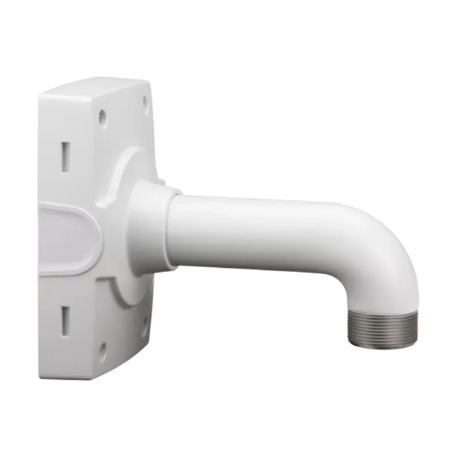AXIS T91D61 (5504-821) white powder-coated aluminum wall mount with 1.5-inch NPS threaded interface.