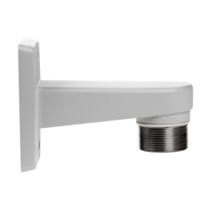 Side view of AXIS T91E61 heavy-duty aluminium wall mount arm showing vandal-resistant IK10 casing structure.