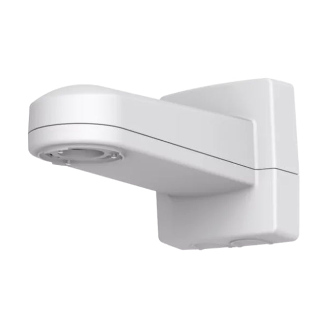 AXIS T91G61 white outdoor wall mount bracket with internal accessory compartment for PTZ surveillance cameras in Australia.