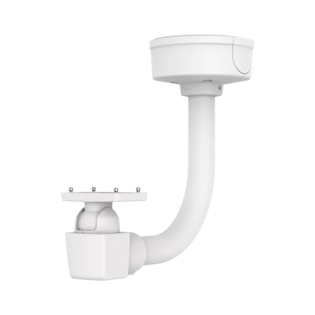 AXIS T94Q01F white powder-coated mount bracket designed for ceiling and column installations of compatible AXIS network cameras.